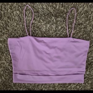 Solid Cutout Crop Cami Top